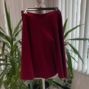 Chic Burgundy A-Line Skirt size L excellent condition